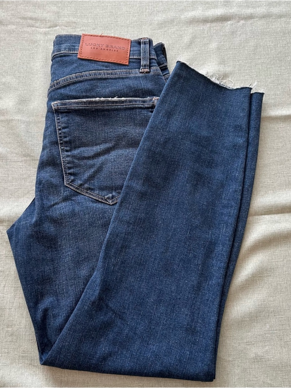 Lucky Brand Button-Fly Jeans in Blue Wash
